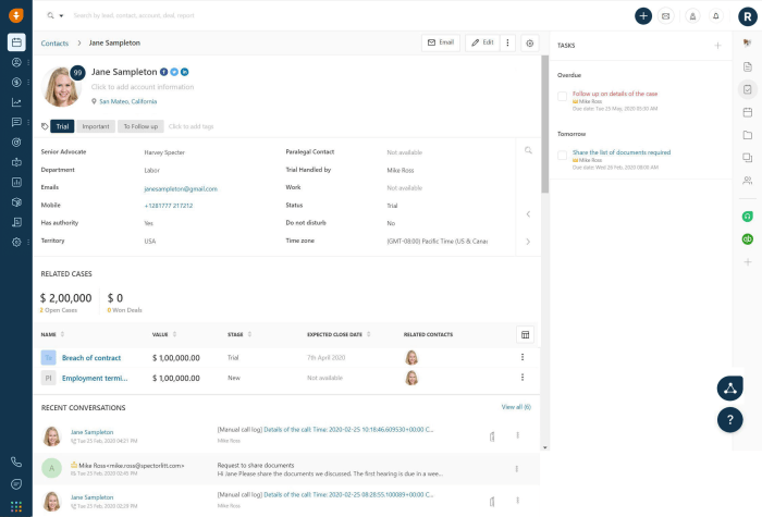 Crm software for law firms